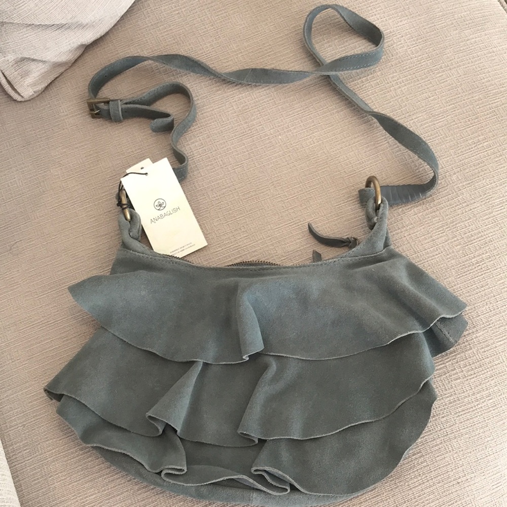 Anabaglish Suede Cross-body Bag